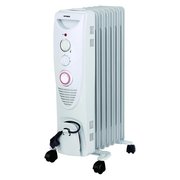 Swivel Portable 7 Fins Oil Filled Radiator Heater with Timer SW104935